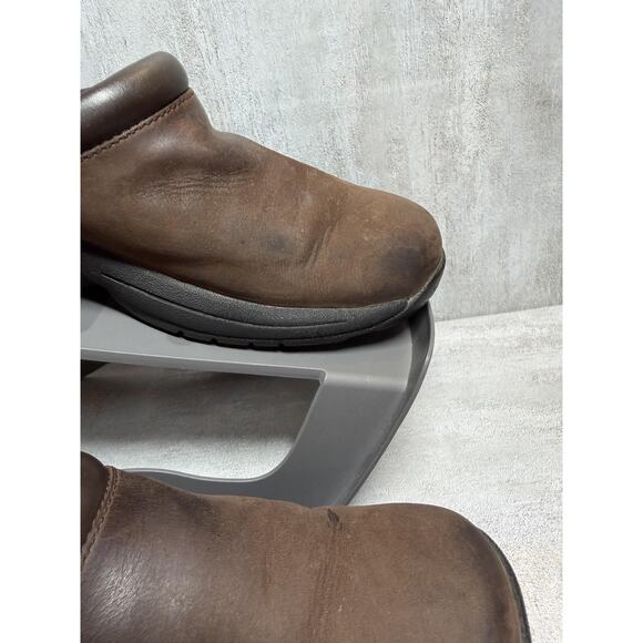 Merrell Shoes Womens Size 9 Brown Jungle Prime Leather Clog Mule Slip On Nubuck - Picture 7 of 12